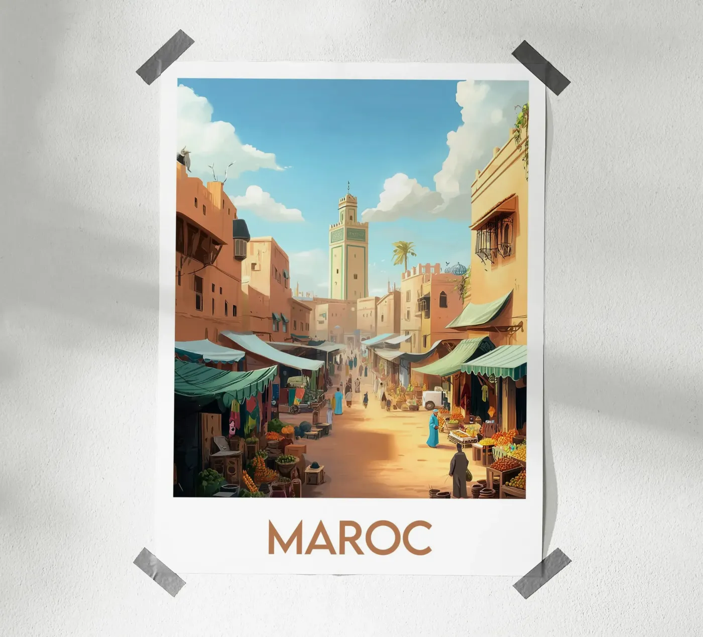 Affiche Maroc poster da Frame the World