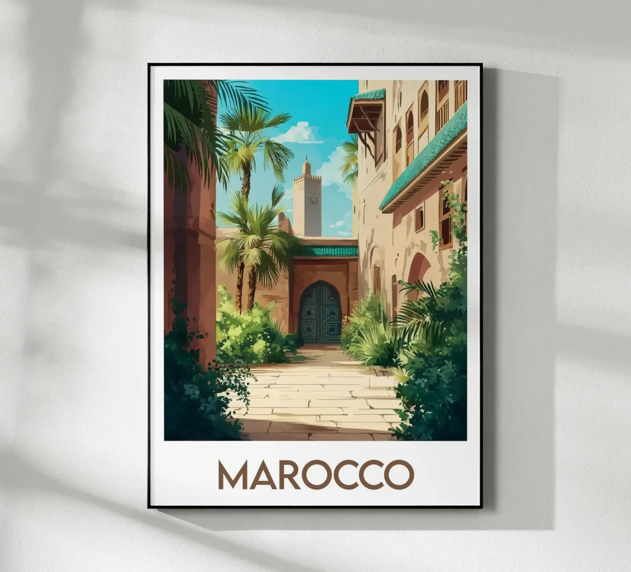 Affiche Maroc plexiglass da Frame the World