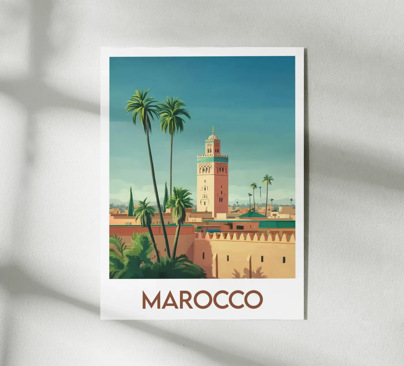 Affiche Marokko Acryl-Glas von Frame the World