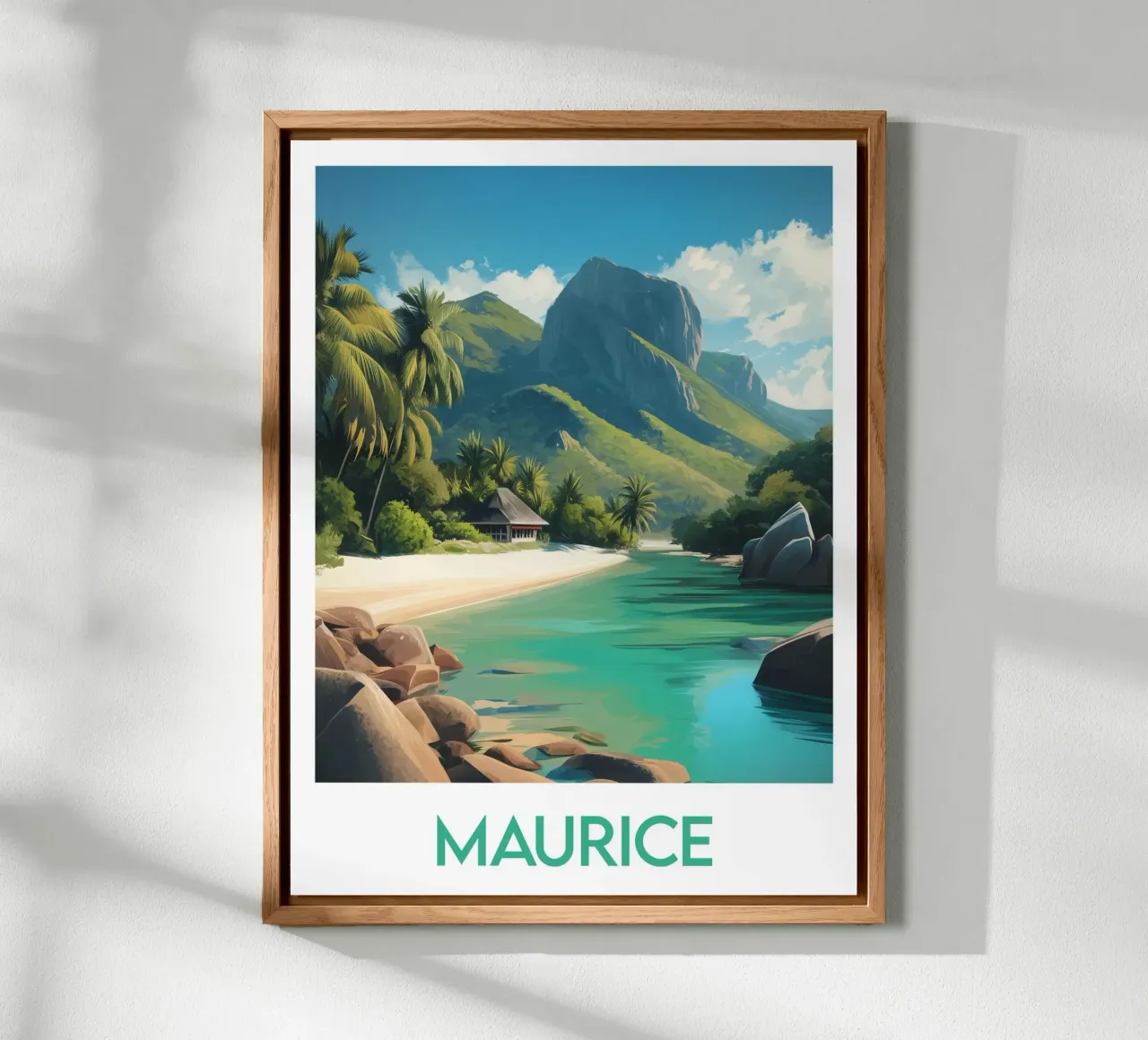 Affiche Maurice alluminio dibond da Frame the World