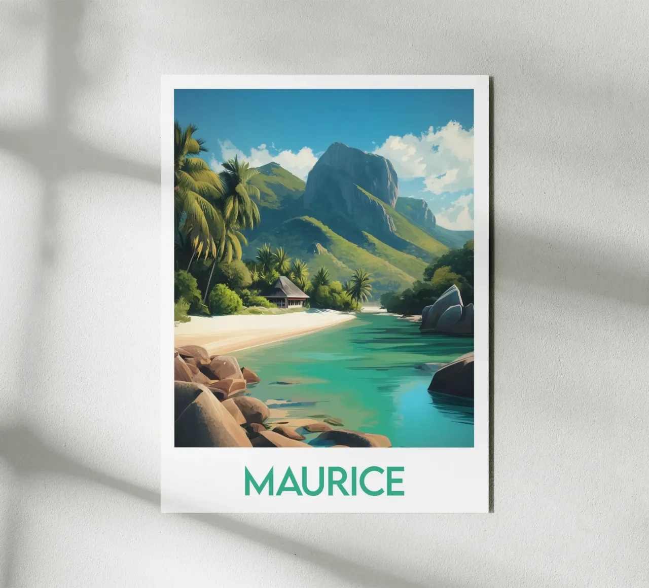 Affiche Maurice alluminio dibond da Frame the World