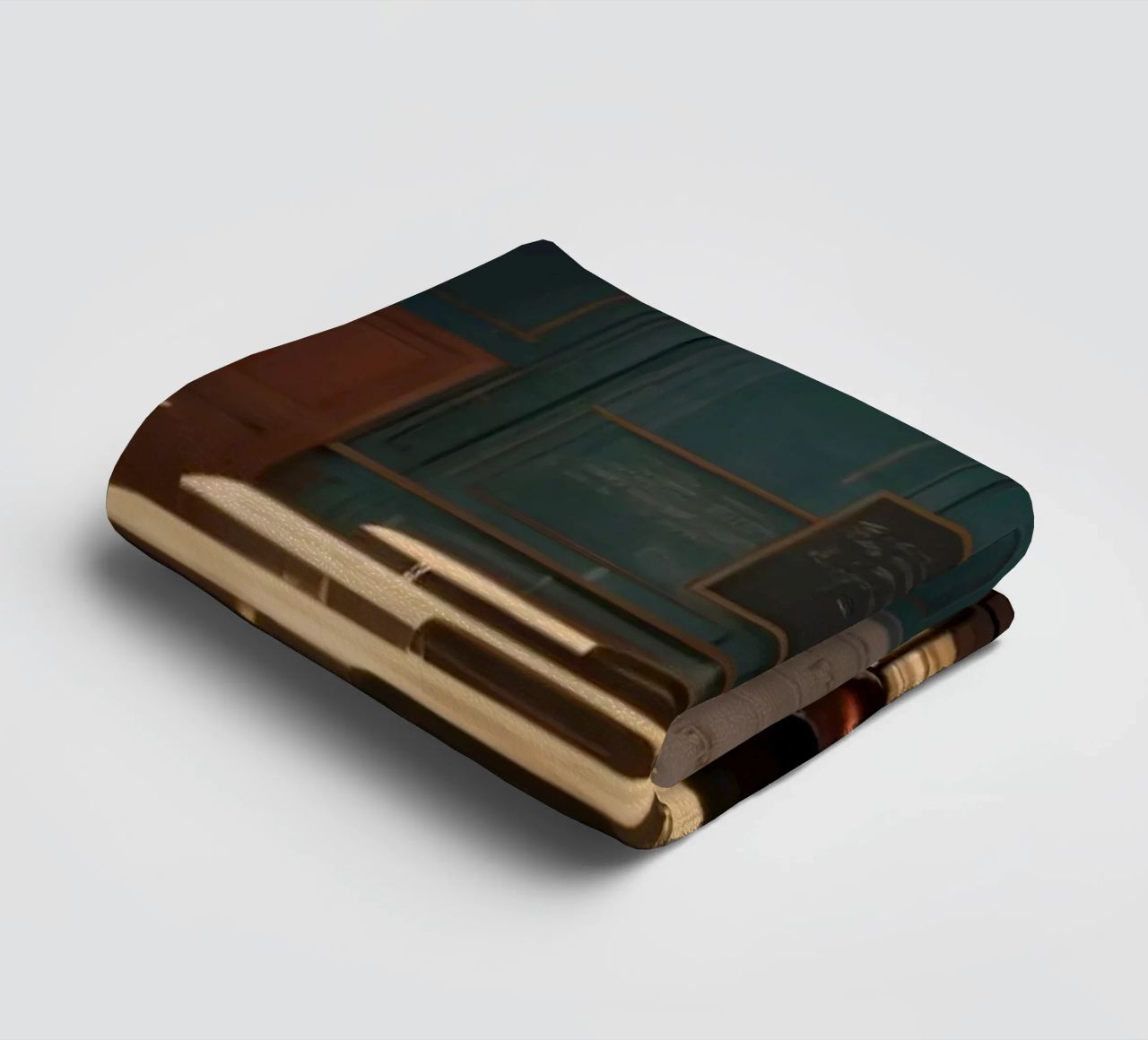 Quiet classroom with empty desks and warm afternoon light towel by DesignDoodle