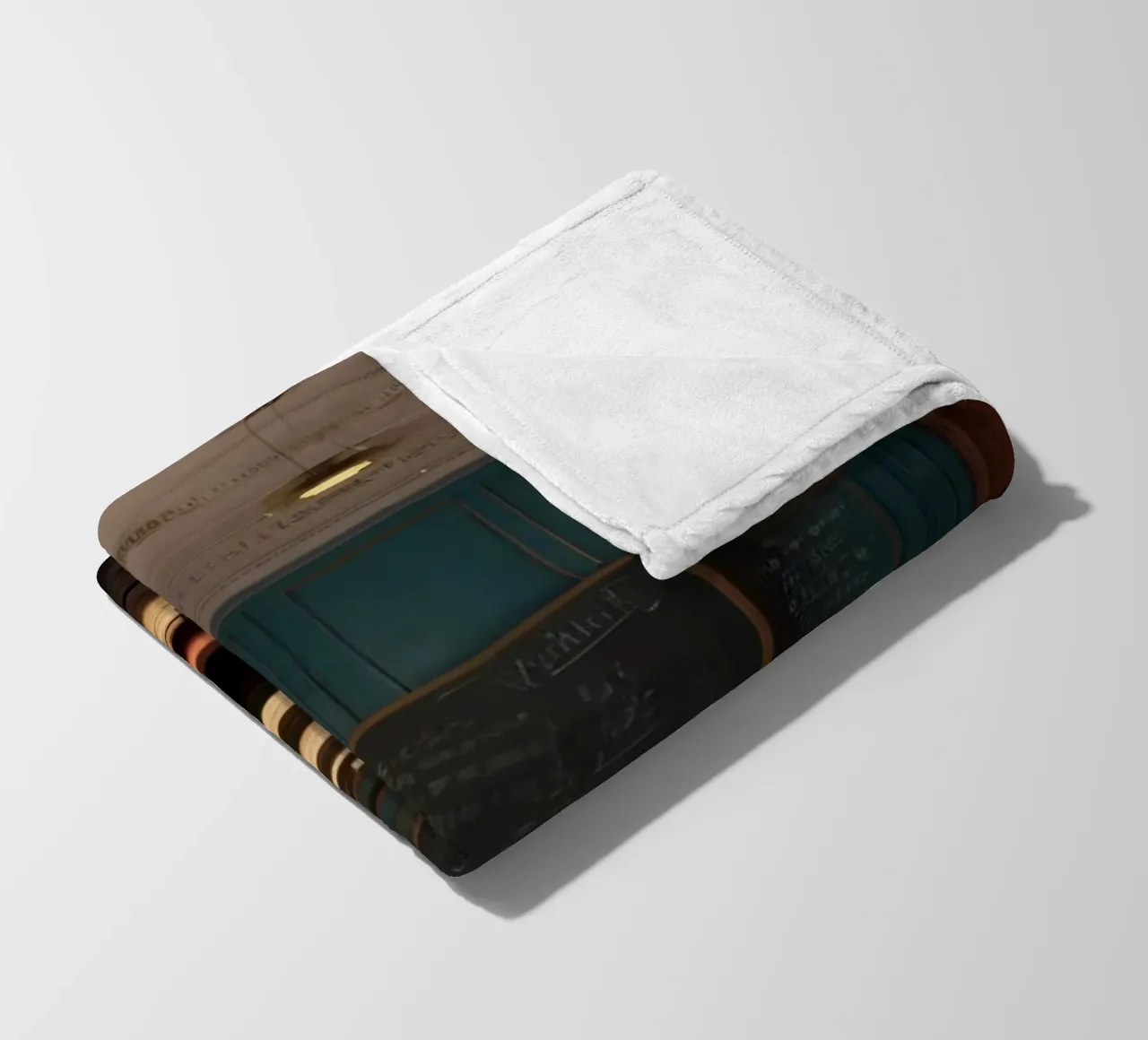 Quiet classroom with empty desks and warm afternoon light fleece blanket by DesignDoodle