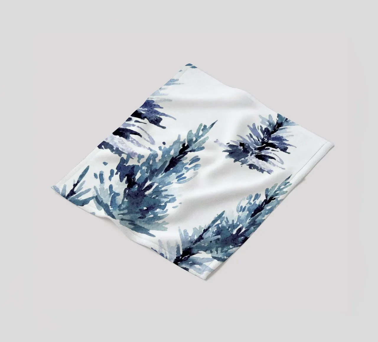 Ink Firs coperta in pile da Flora & Fauna