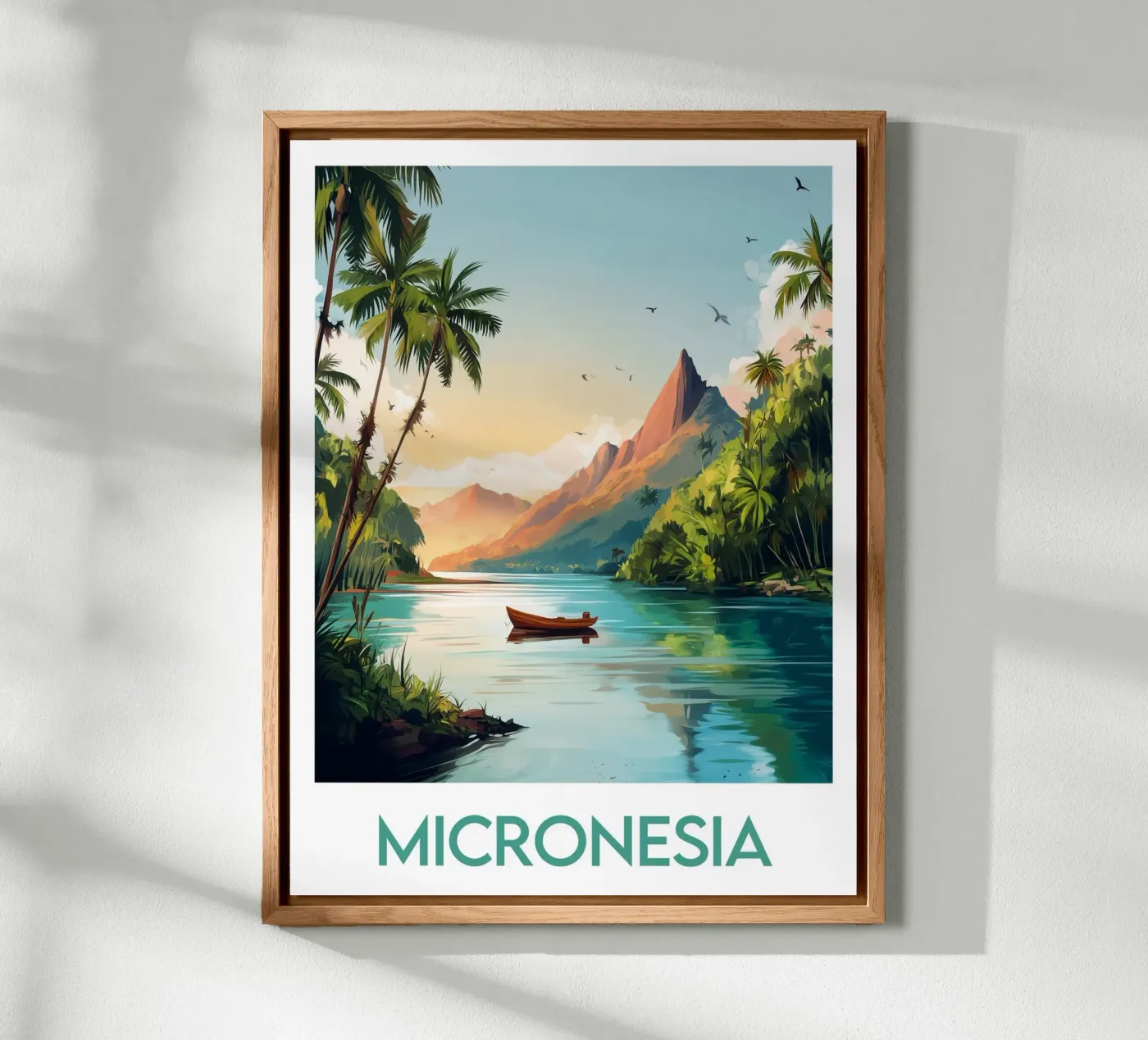 Micronesia poster forex plate by Frame the World
