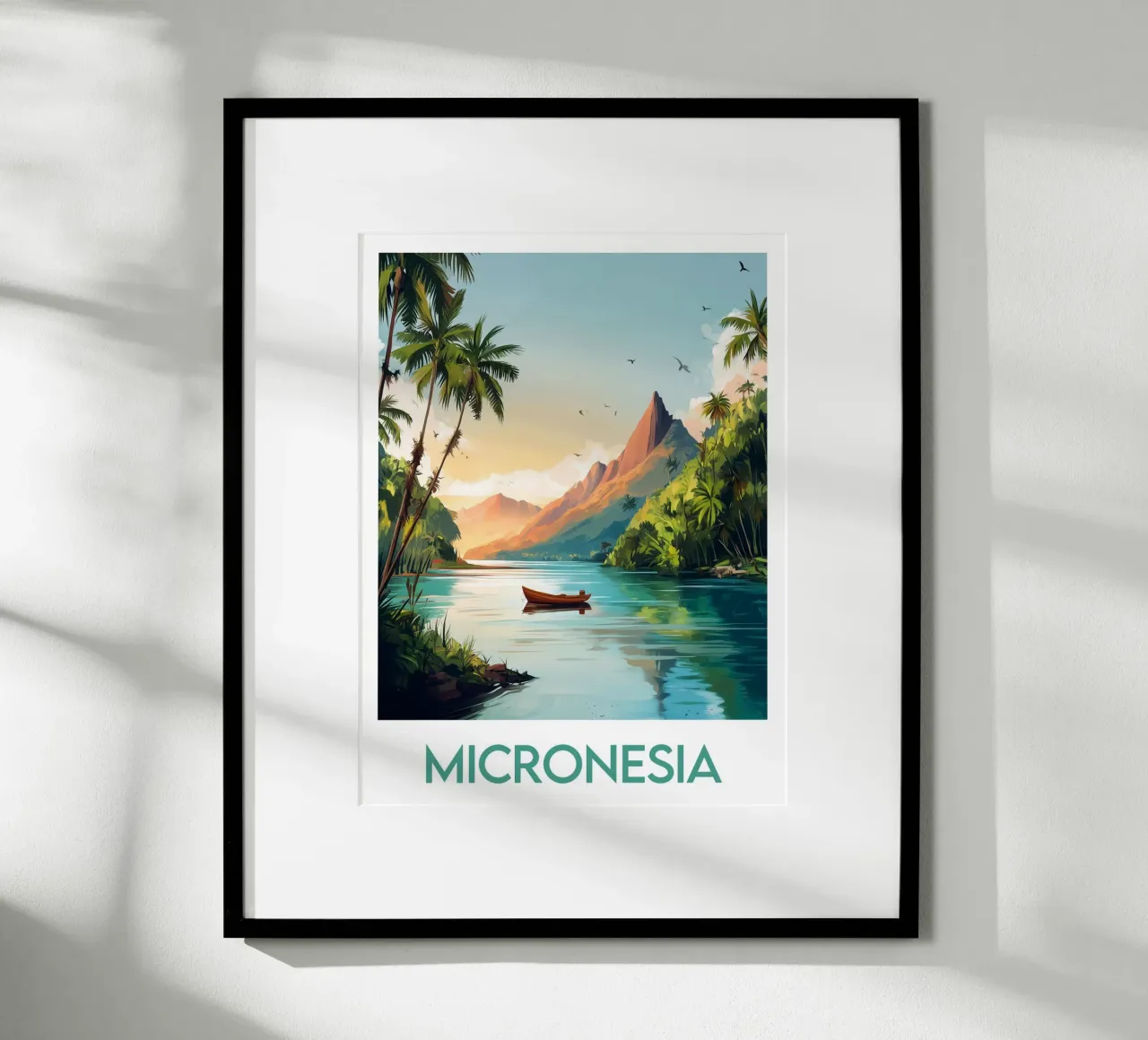 Poster della Micronesia poster da Frame the World