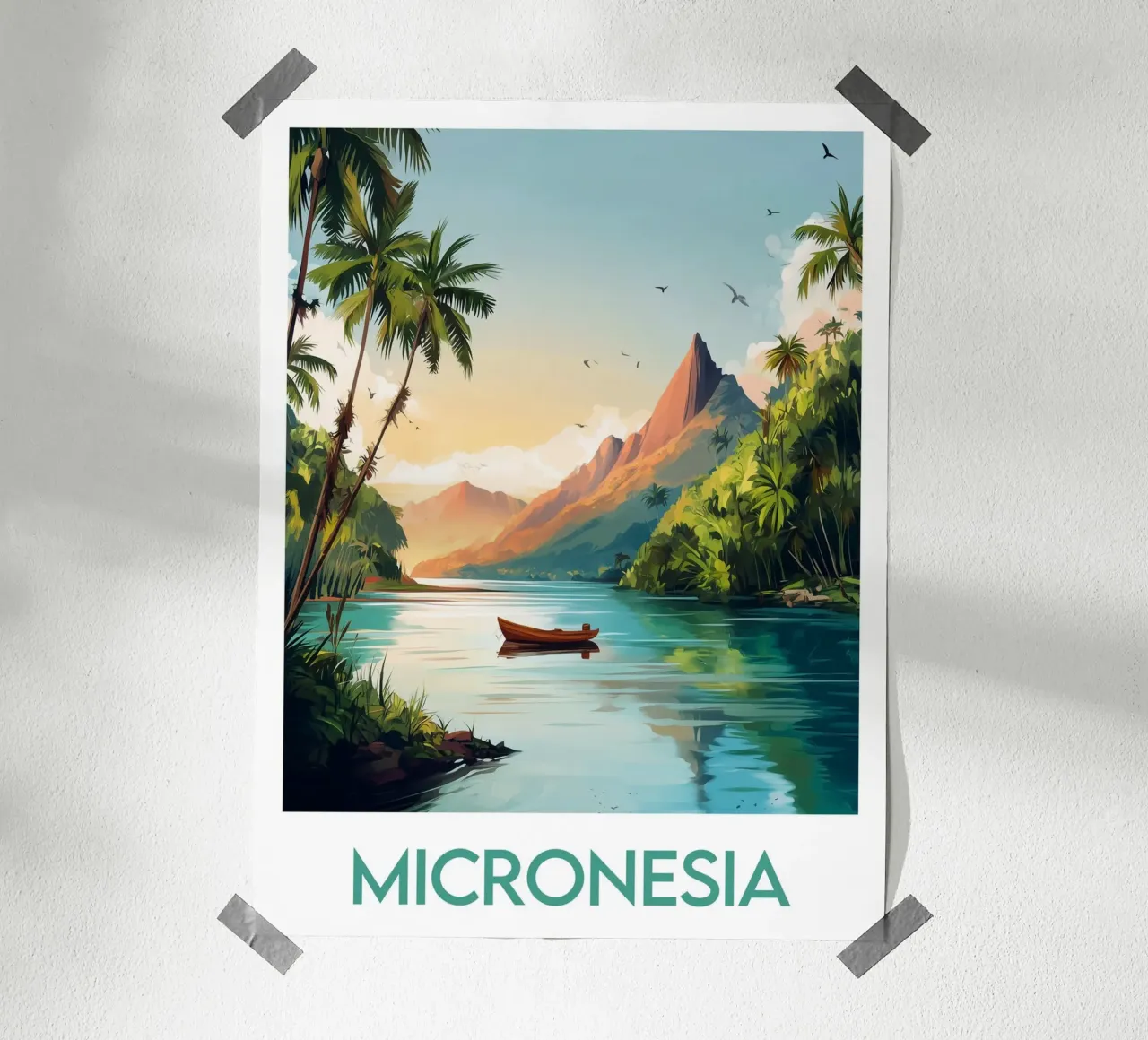 Poster della Micronesia poster da Frame the World
