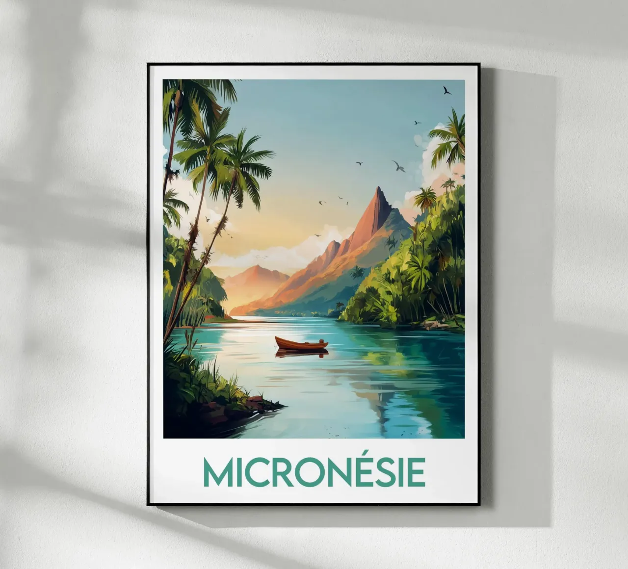 Poster della Micronesia plexiglass da Frame the World