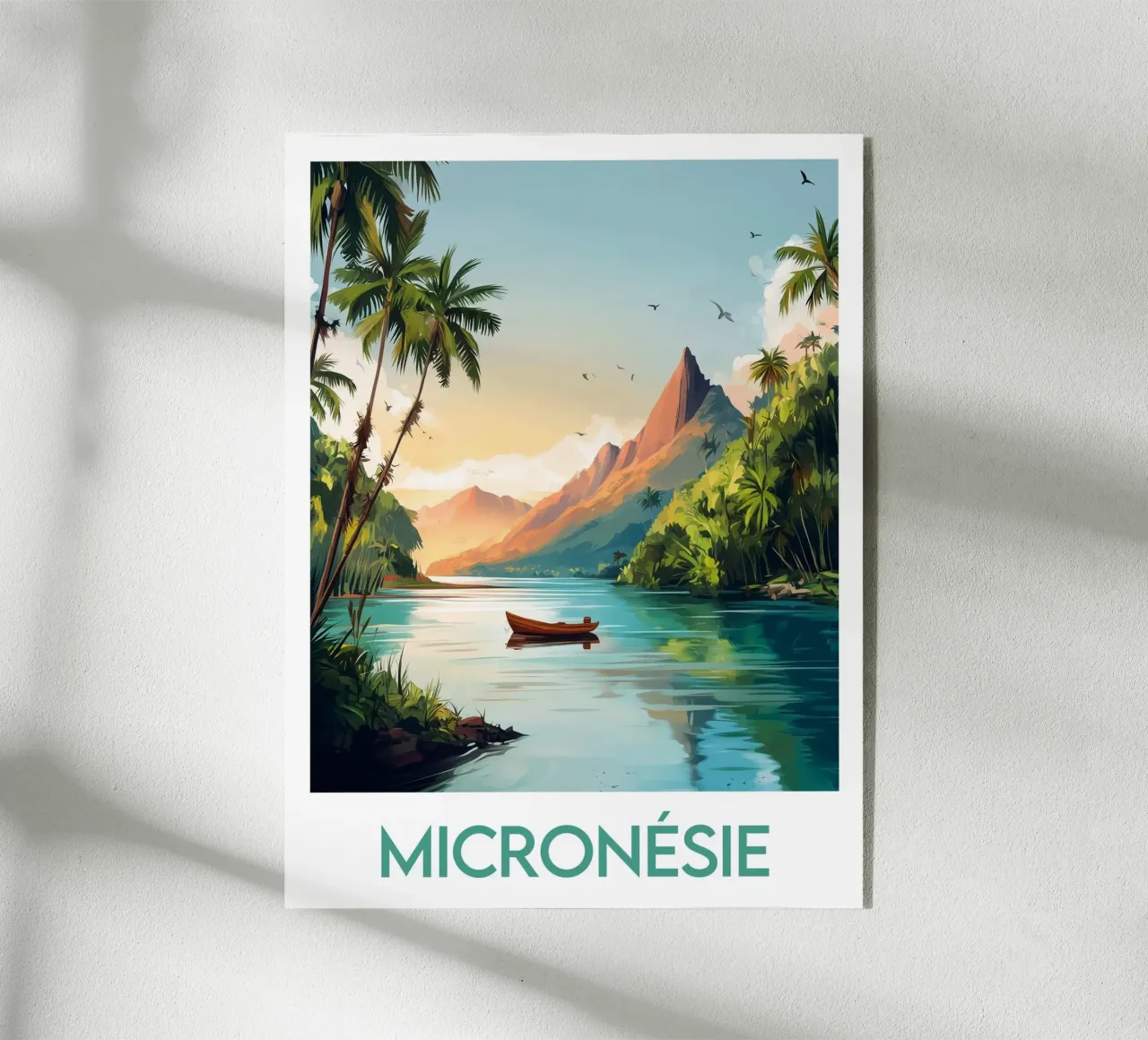 Poster della Micronesia plexiglass da Frame the World