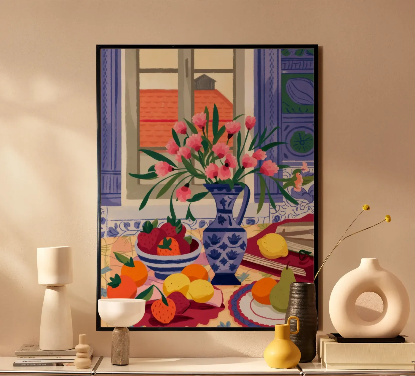 Fruitful Window View poster by Lumina Vision