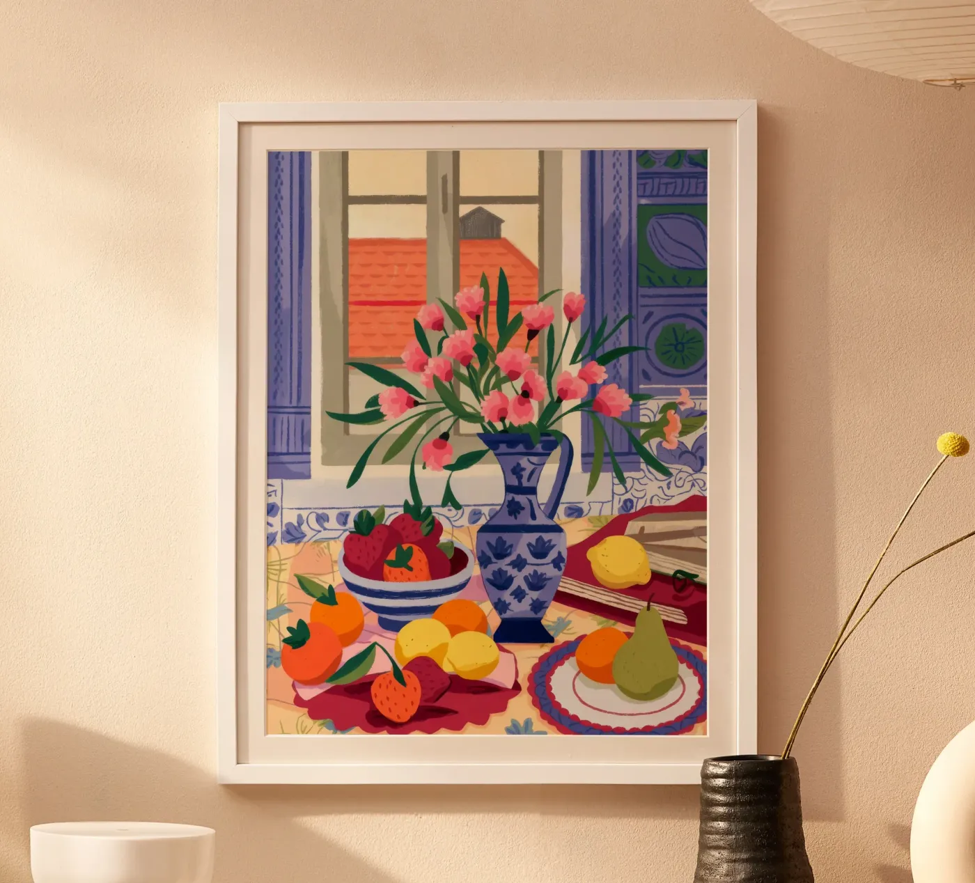 Fruitful Window View poster by Lumina Vision