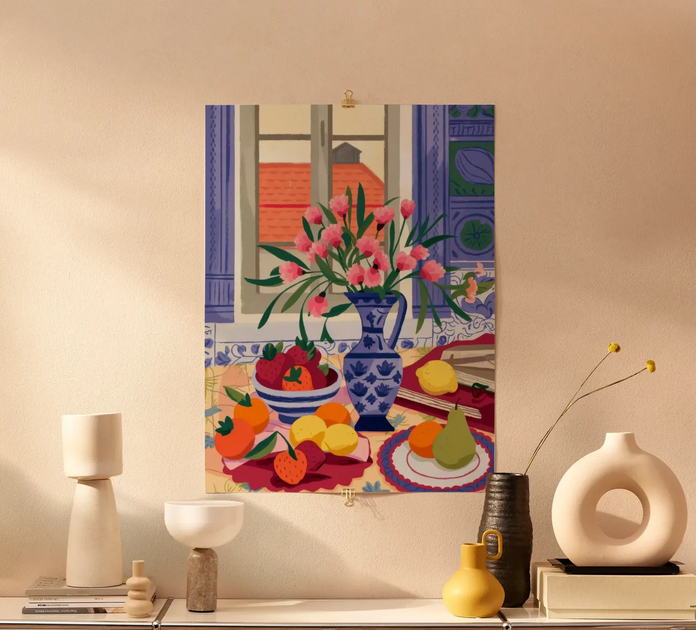 Fruitful Window View poster by Lumina Vision