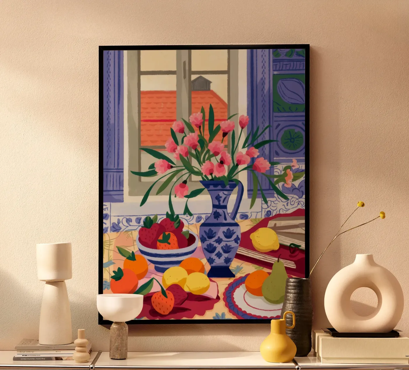 Fruitful Window View poster by Lumina Vision