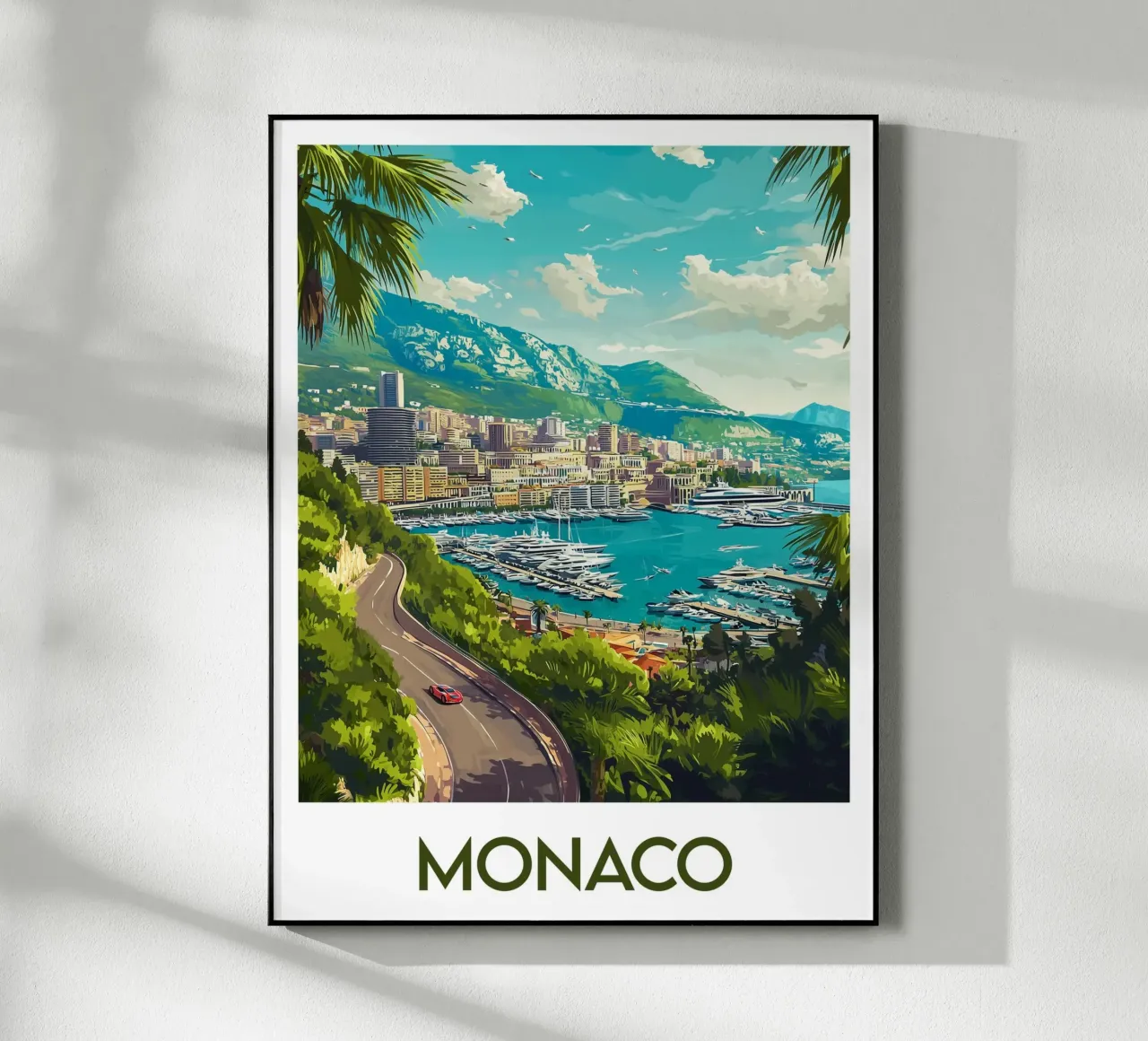 Affiche Monaco plexiglass da Frame the World