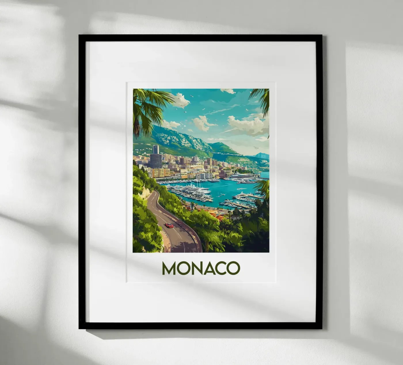 Affiche Monaco poster da Frame the World