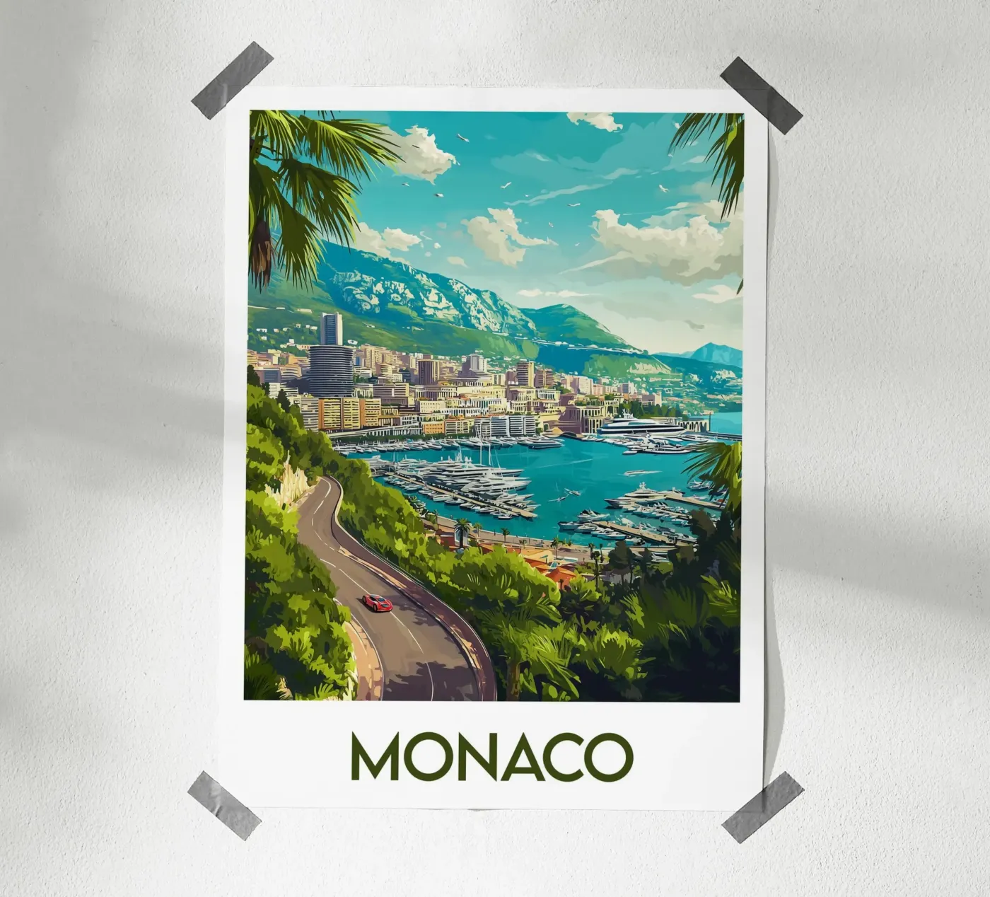 Affiche Monaco poster da Frame the World