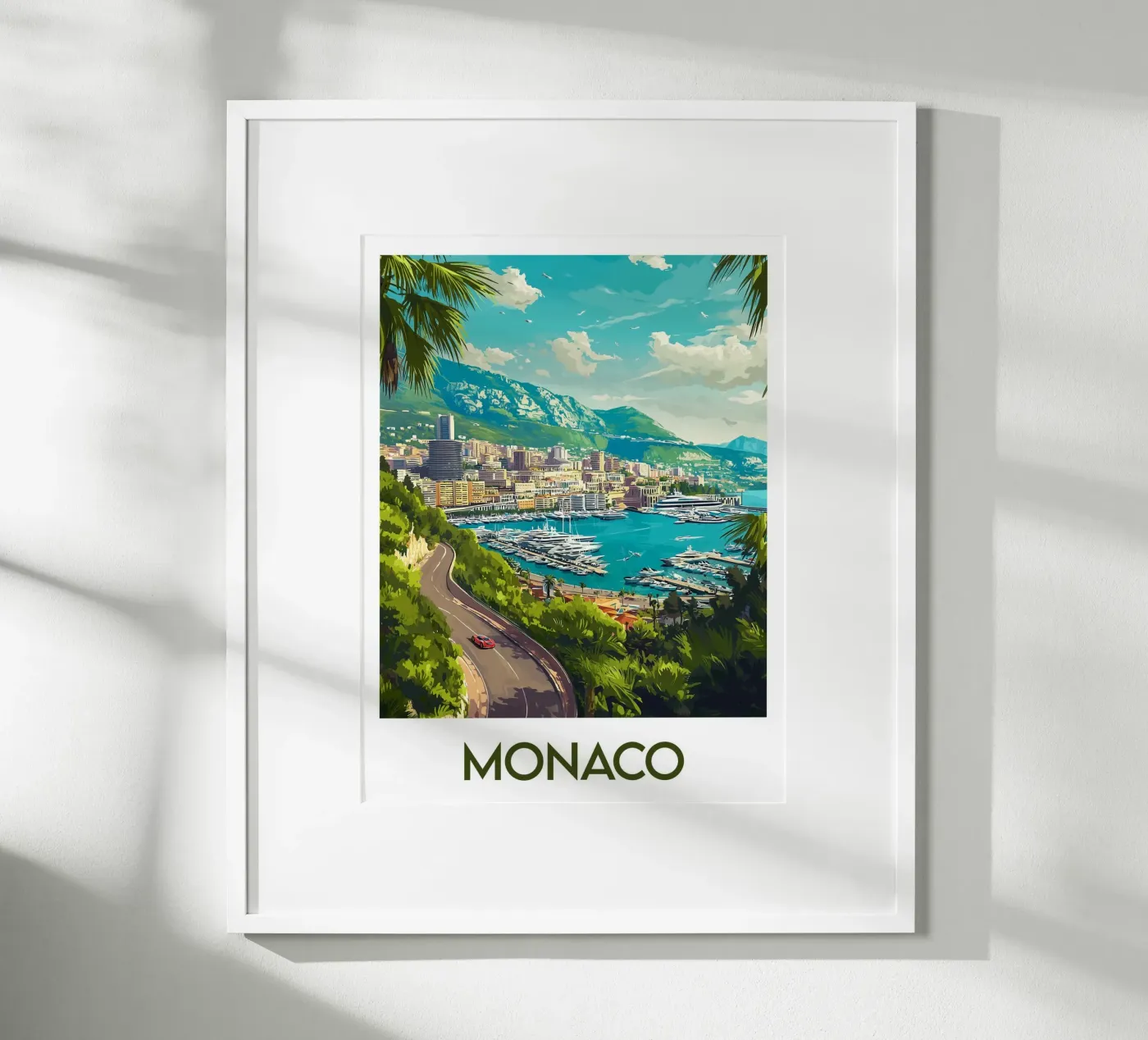 Affiche Monaco poster da Frame the World