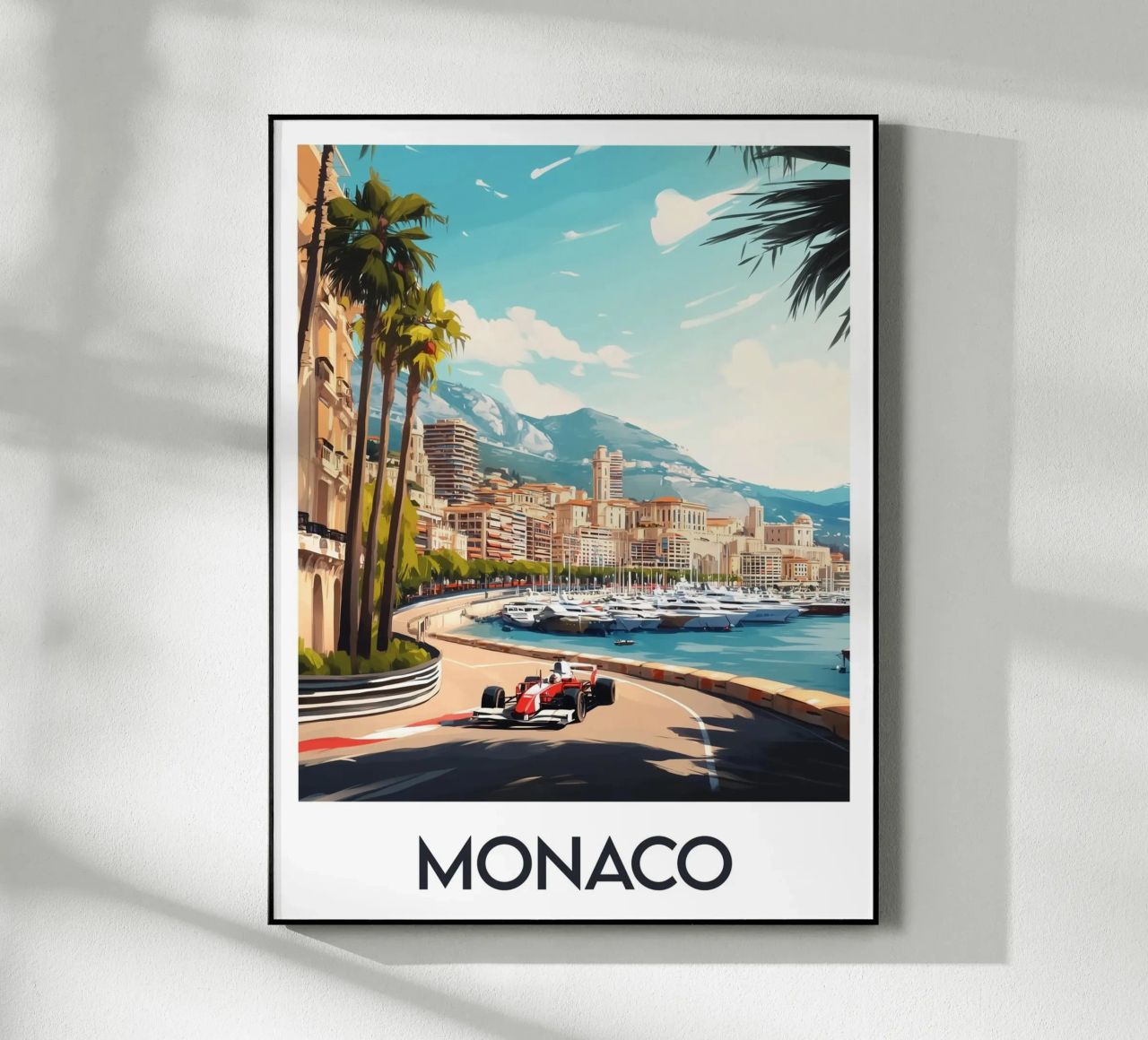 Affiche Monaco Acryl-Glas von Frame the World