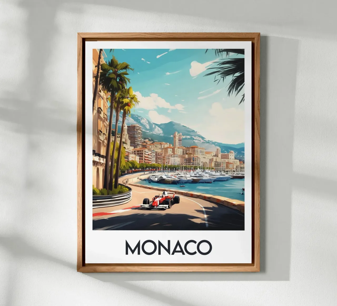 Affiche Monaco Alu-Dibond von Frame the World