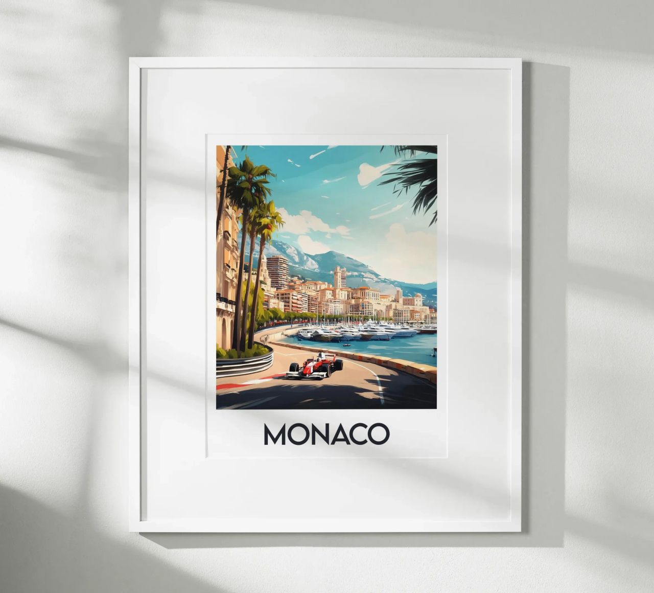 Affiche Monaco Poster von Frame the World