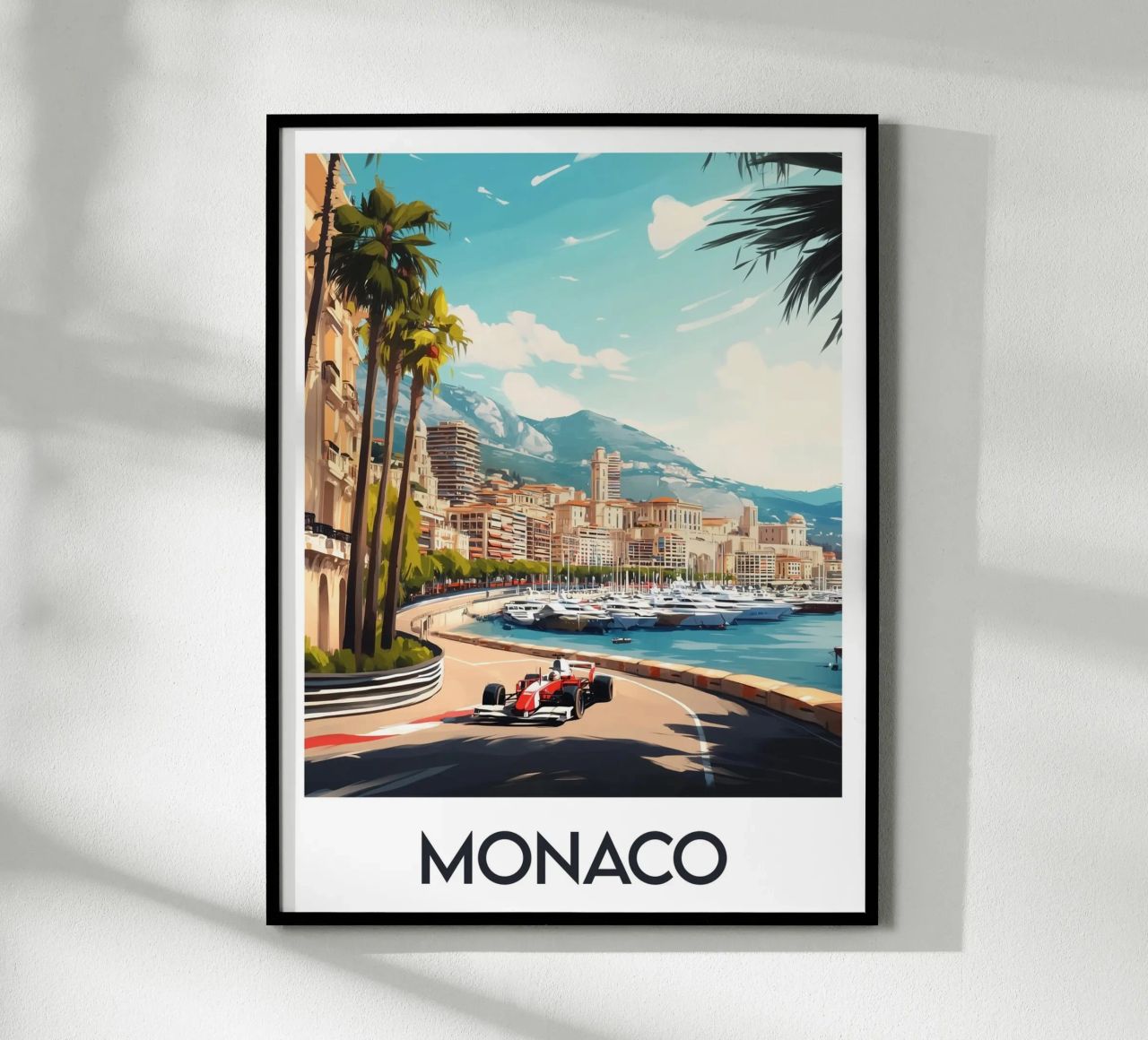 Affiche Monaco Poster von Frame the World
