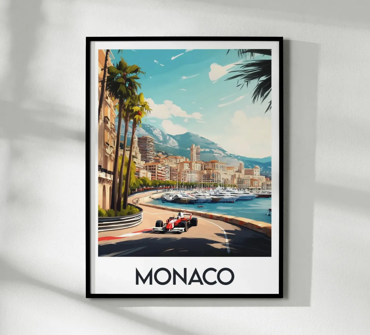 Affiche Monaco poster by Frame the World