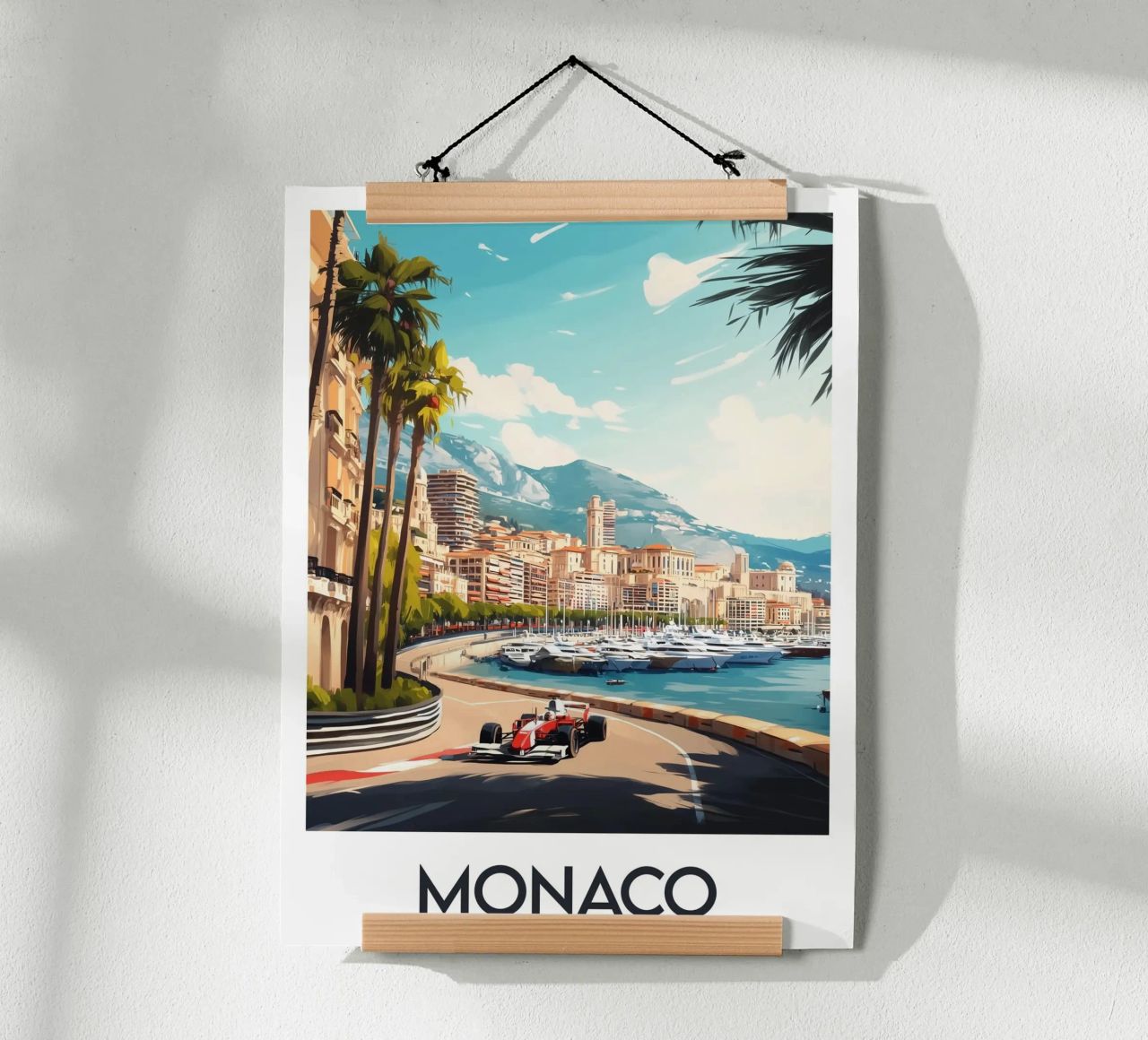 Affiche Monaco Poster von Frame the World