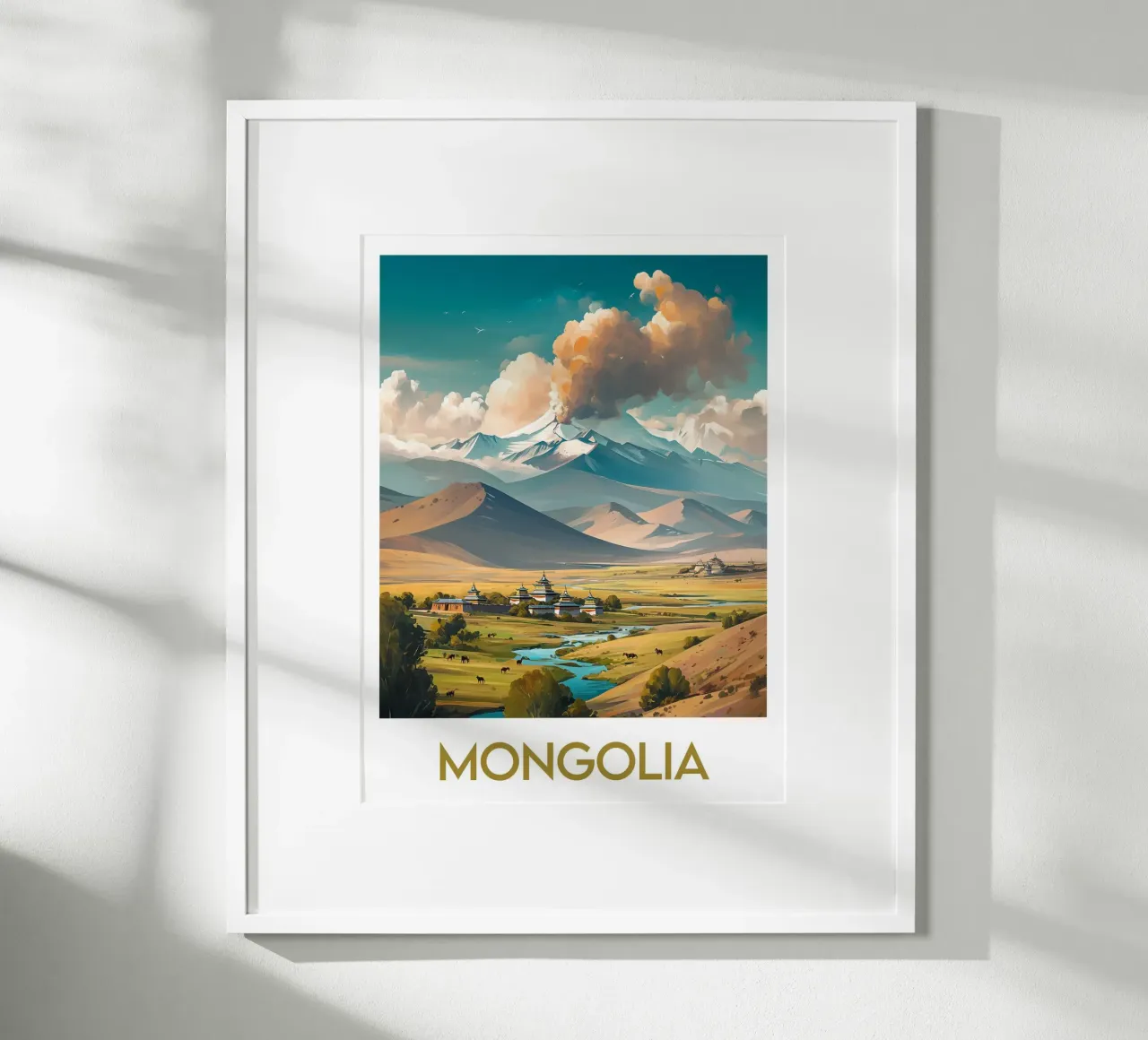 Affiche Mongolie poster da Frame the World