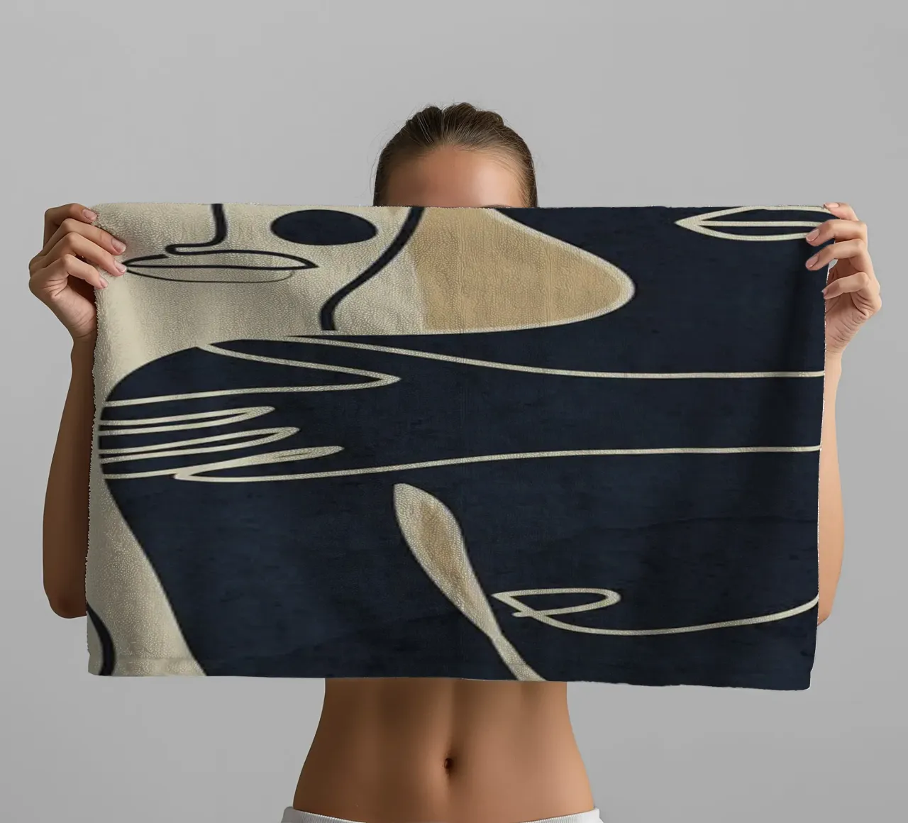 Abstract Feeling 1 towel by Flow Line