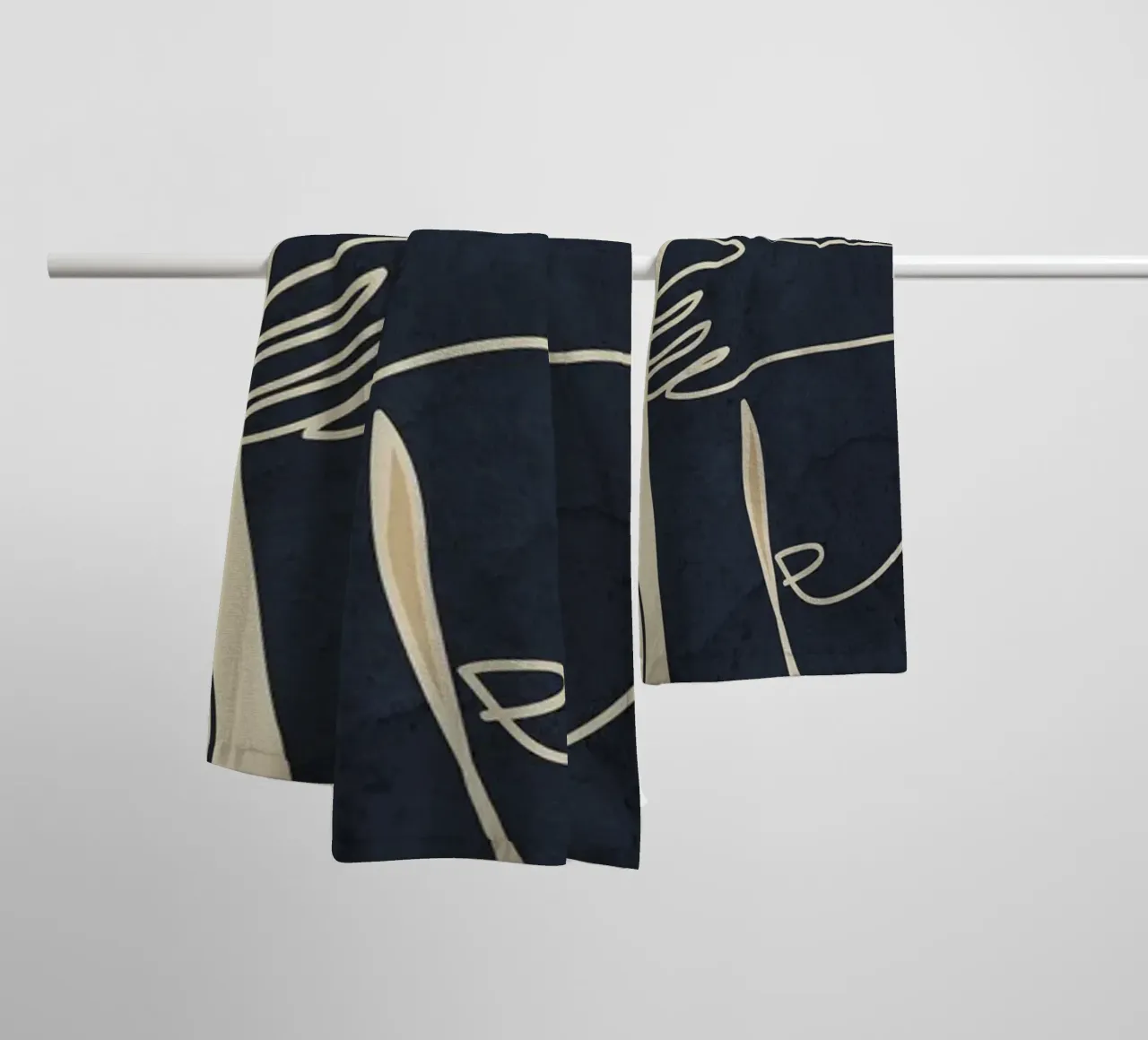 Abstract Feeling 1 towel by Flow Line