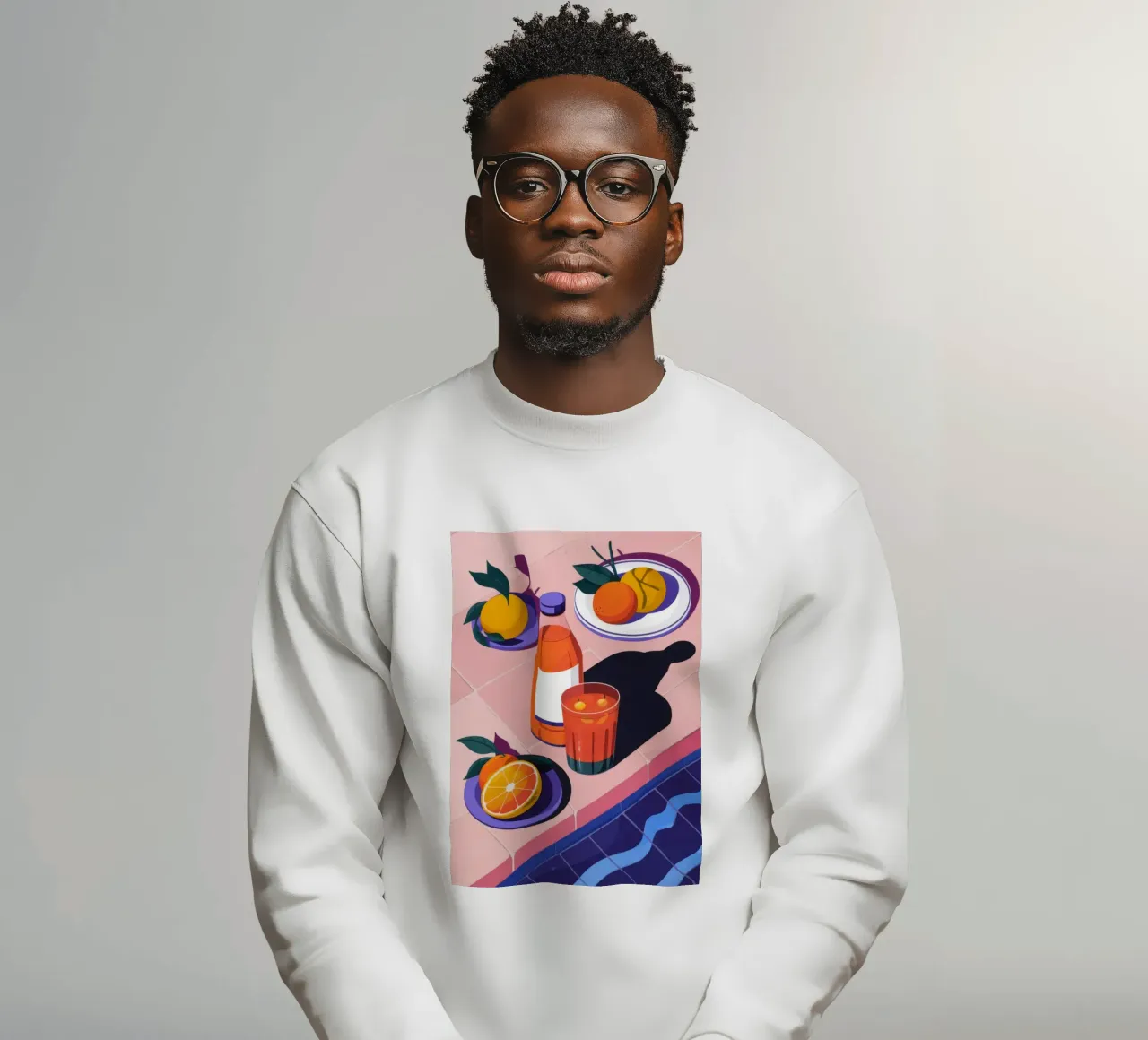 Rafraîchissement aux agrumes au bord de la piscine sweat de Lumina Vision