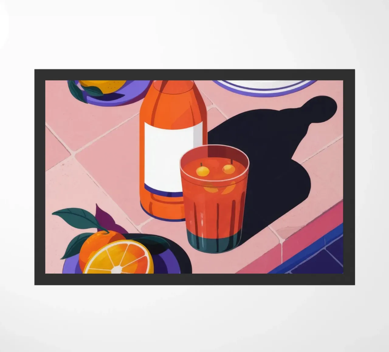 Poolside Citrus Refresh doormat by Lumina Vision