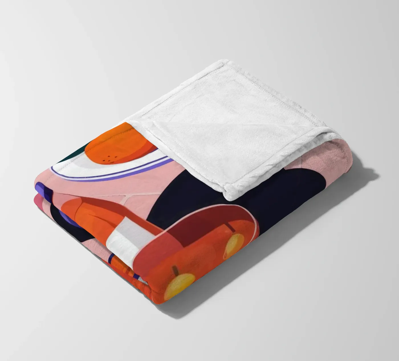 Poolside Citrus Refresh fleece blanket by Lumina Vision