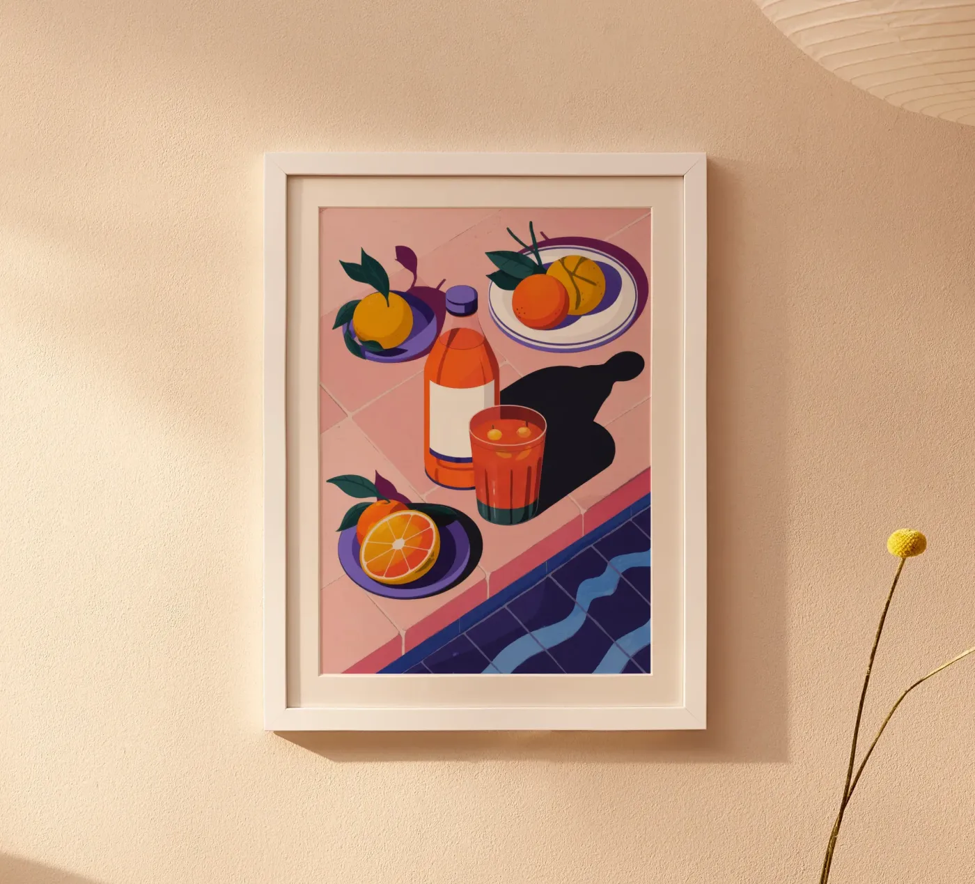 Poolside Citrus Refresh poster van Lumina Vision