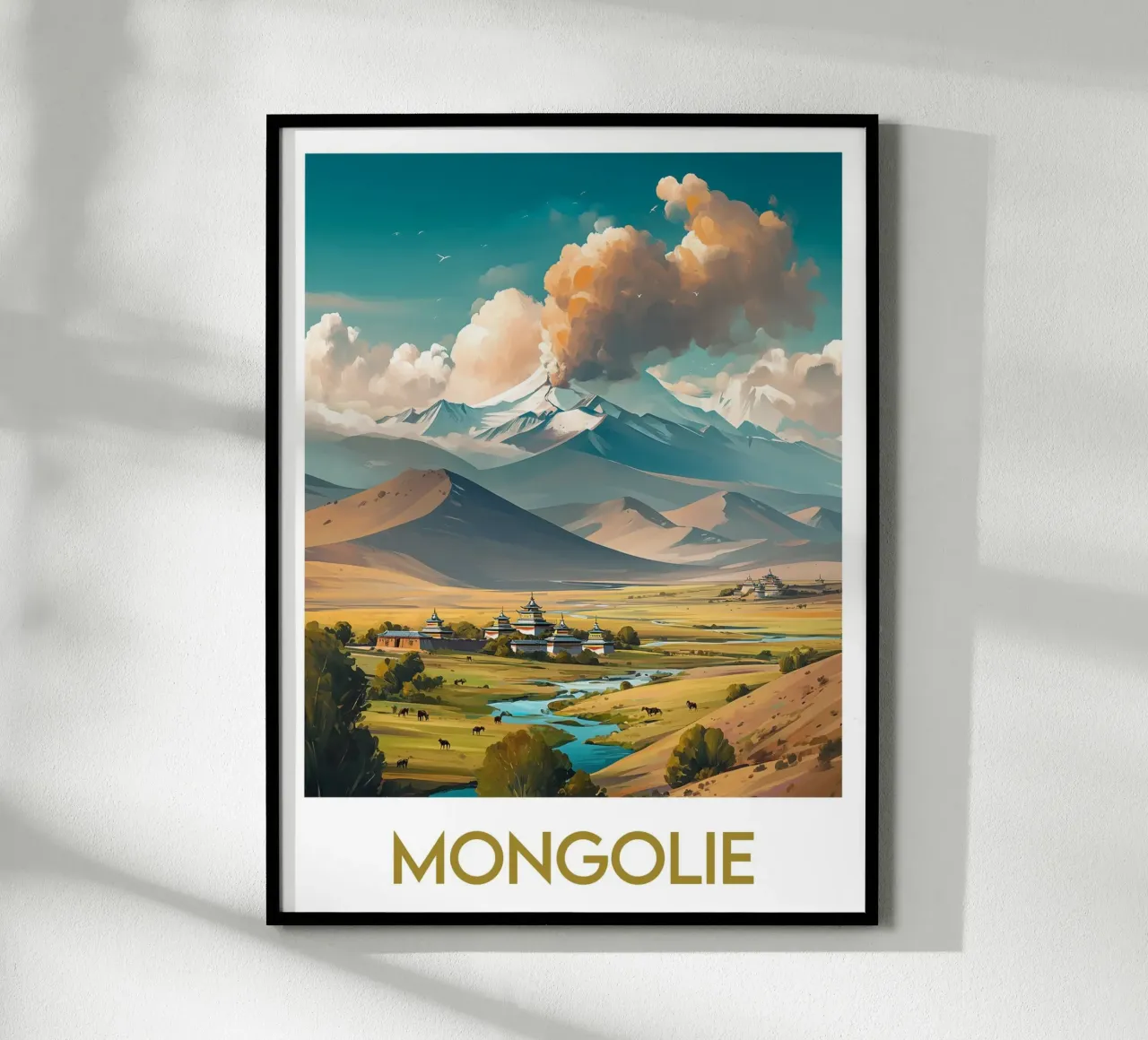 Affiche Mongolie poster da Frame the World