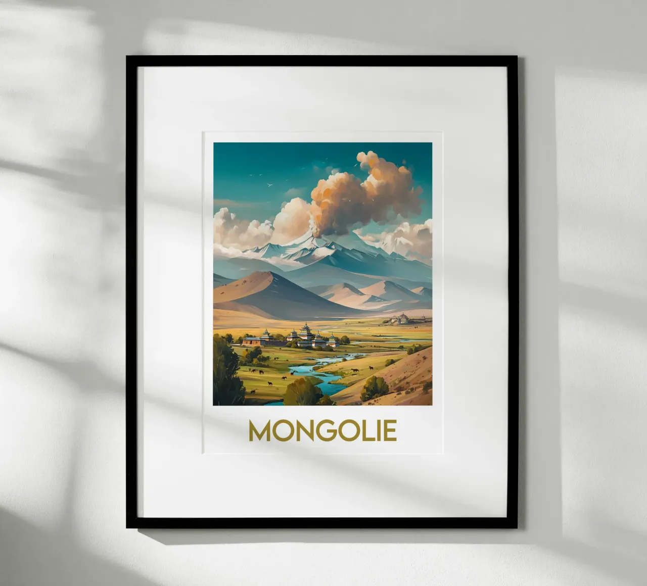Affiche Mongolie poster da Frame the World