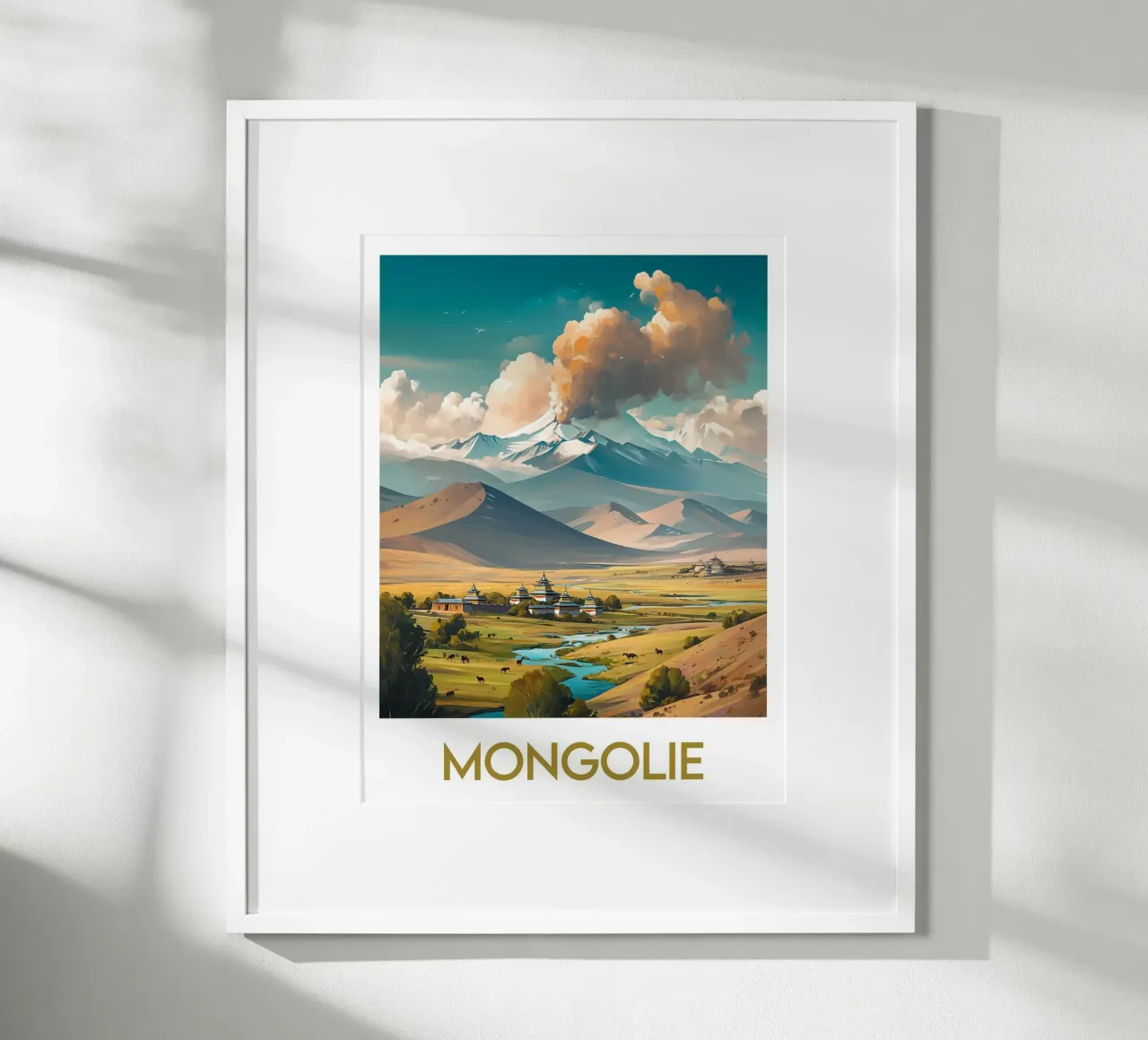Affiche Mongolie poster da Frame the World
