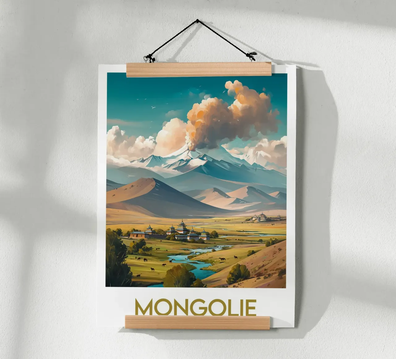 Affiche Mongolie poster da Frame the World