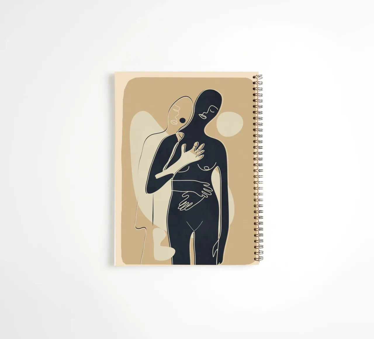 Abstract Feeling 2 spiral notebook by Flow Line