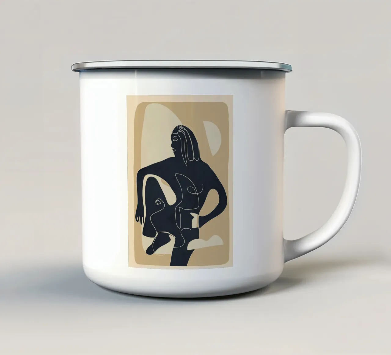 Abstract Feeling 3 tazza in smalto da Flow Line