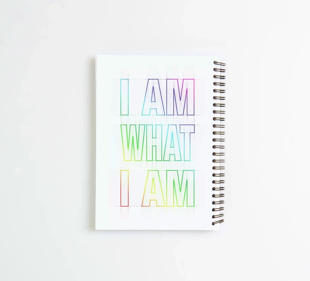 I Am What I Am spiral notebook by Angelo Cerantola