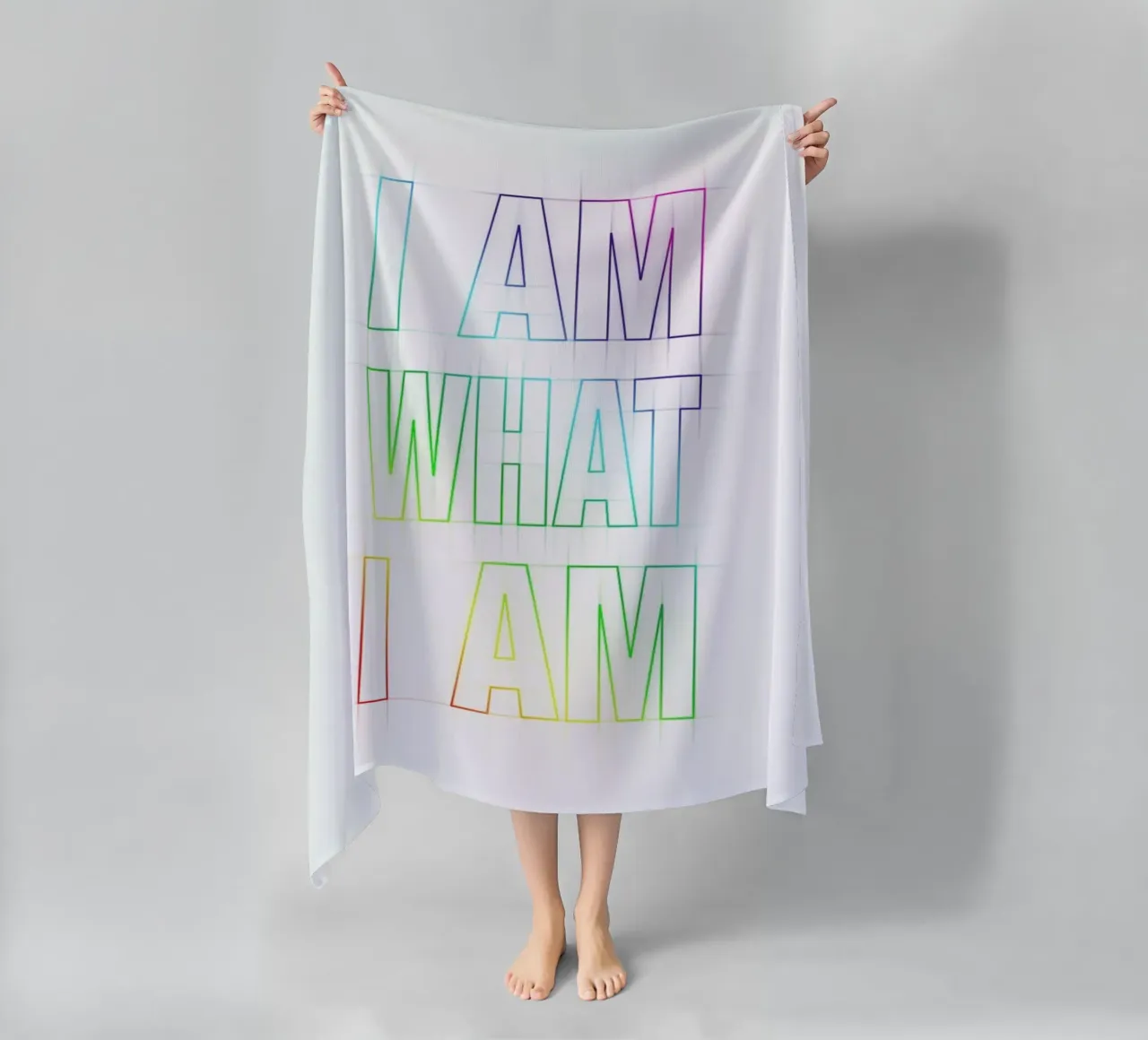 I Am What I Am beach towel by Angelo Cerantola