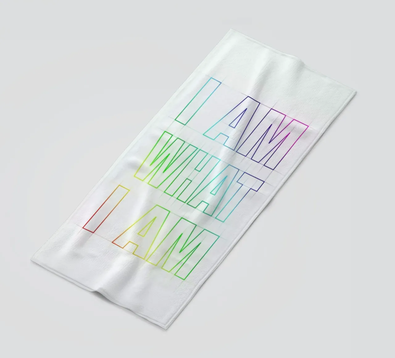 I Am What I Am beach towel by Angelo Cerantola