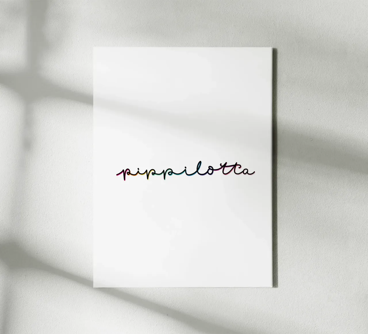 Pippi Langstrumpf Poster für alle Pippilotta Fans canvas met Baklijst van LIMITED EDITION LETTERS
