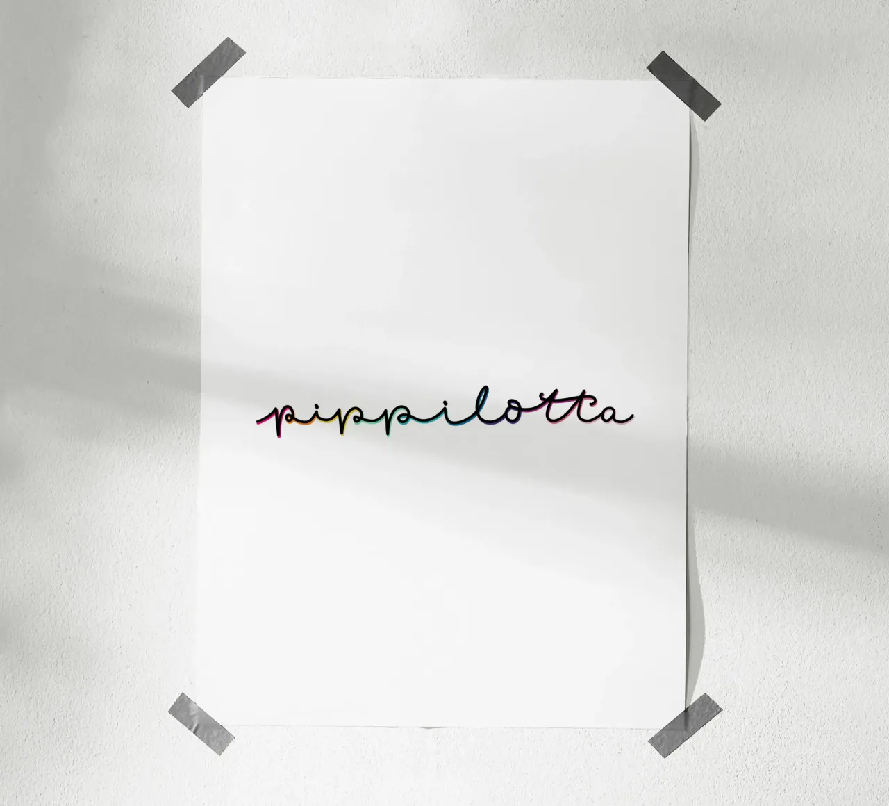 Pippi Langstrumpf Poster für alle Pippilotta Fans poster con telaio in alluminio da LIMITED EDITION LETTERS