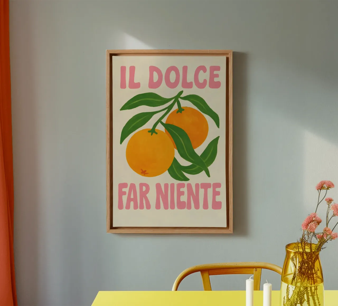 Il Dolce Far Niente - Magia degli agrumi tela con Cornice a cassetta da Grande Bellezza