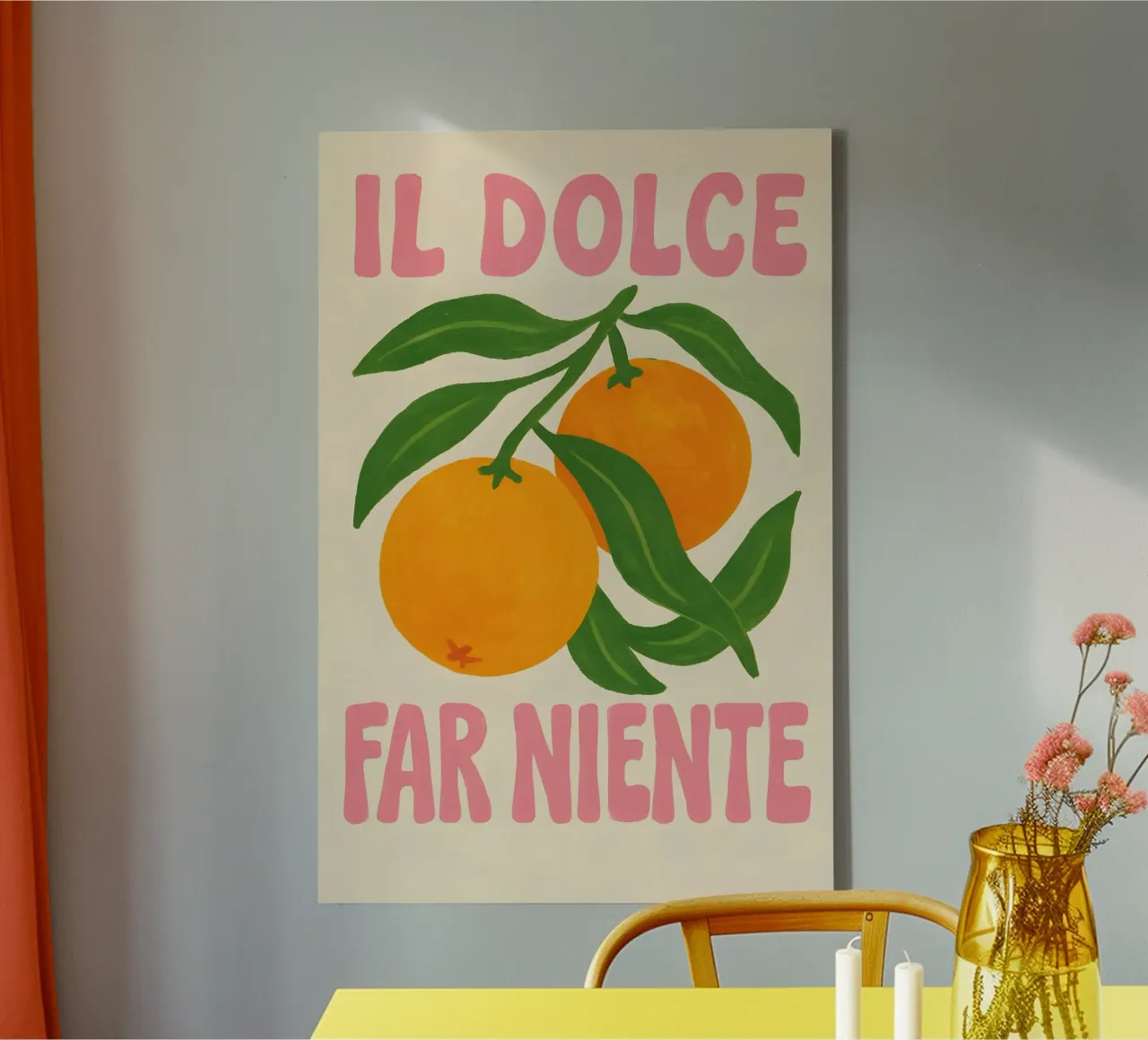 Il Dolce Far Niente - Magia degli agrumi tela con Cornice a cassetta da Grande Bellezza