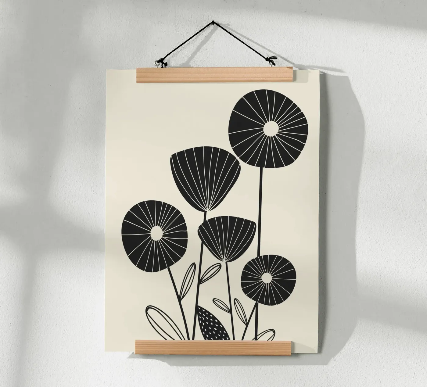 Abstract Flowers poster da Flow Line