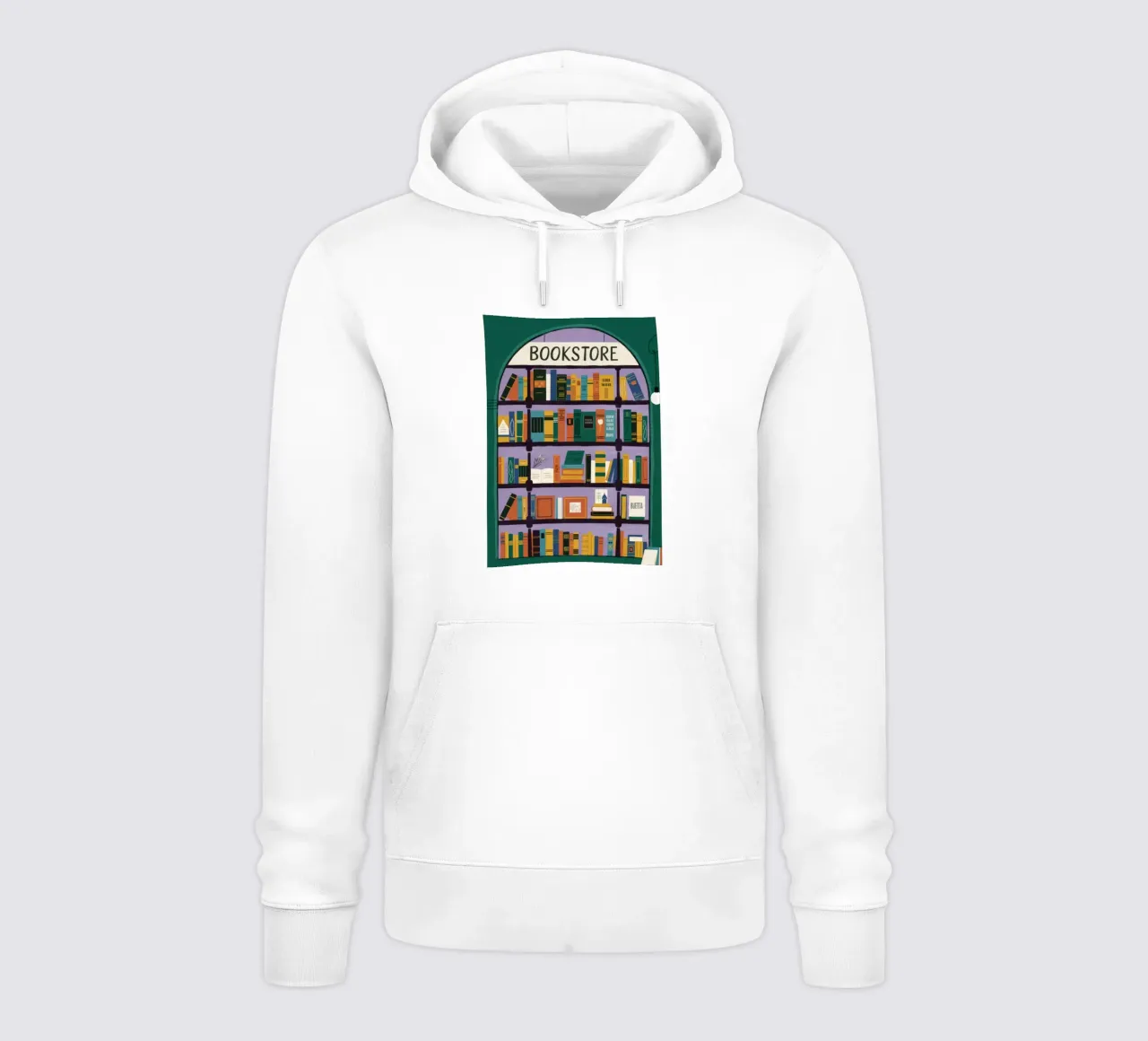 Il paese delle meraviglie in libreria felpa con cappuccio da Lumina Vision