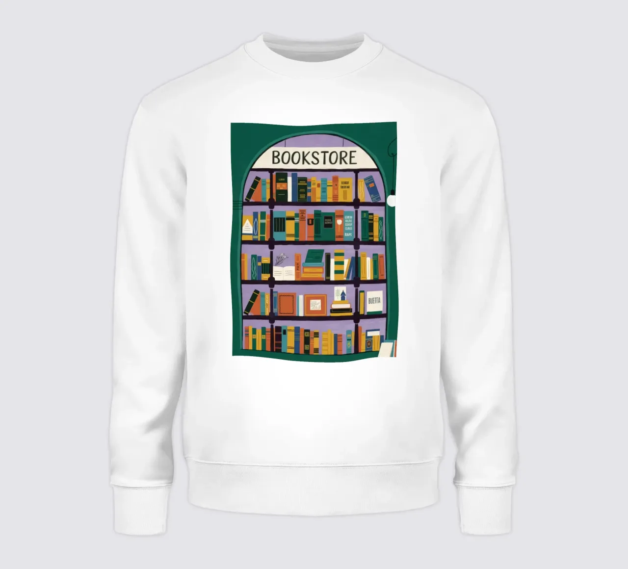 Il paese delle meraviglie in libreria felpa da Lumina Vision